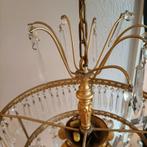 Vintage Kristallen Kroonluchter. Niet heel. Voor onderdelen, Huis en Inrichting, Lampen | Kroonluchters, Ophalen, Gebruikt, Glas