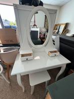 IKEA HEMNES Toilettafel met spiegel, wit, Huis en Inrichting, Tafels | Kaptafels, Ophalen, 50 tot 100 cm, Zo goed als nieuw, 150 tot 200 cm