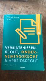 Verbintenissenrecht, ondernemersrecht & arbeidsrecht, Boeken, Studieboeken en Cursussen, Ophalen of Verzenden, Zo goed als nieuw