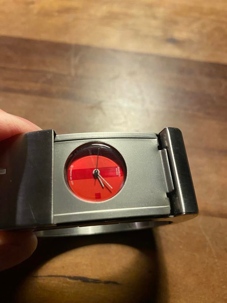 Bijzonder Swatch Irony Lady horloge - Nieuwstaat, Staal, Polshorloge, Swatch, Ophalen of Verzenden