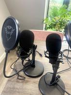 2X Podcast Microphone | Trust Emita Studio USB Microfoon, Studiomicrofoon, Zo goed als nieuw, Ophalen