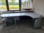 Bureau grijs hoek, Huis en Inrichting, Bureaus, Ophalen, Gebruikt