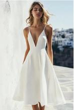 Galajurk te koop, Kleding | Dames, Gelegenheidskleding, Maat 38/40 (M), Galajurk, Wit, Ophalen of Verzenden