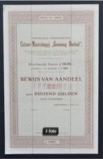Cultuur Maatschappij Goenoeng Boeleud (Thee/Ned.Indie) 1905, Postzegels en Munten, Aandelen en Waardepapieren, Aandeel, Voor 1920