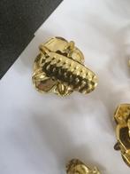 12 "GOUDEN" metalen kerstboom kaarsen knijpers Metaal, Diversen, Ophalen of Verzenden, Zo goed als nieuw, X, X