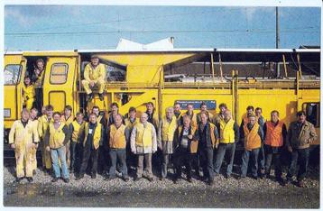 Boxtel Sectie wegonderhoud N.S. met personeel 1986.   beschikbaar voor biedingen