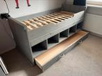 Kinderbed, hoogslaper, Huis en Inrichting, Slaapkamer | Bedden, 90 cm, Gebruikt, Ophalen, Steigerhout