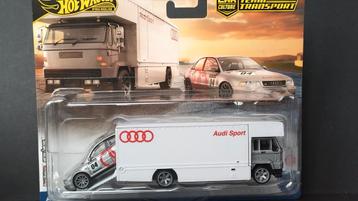 Audi A4 DTM 1:64 Hotwheels Premium Team Transport Pol beschikbaar voor biedingen