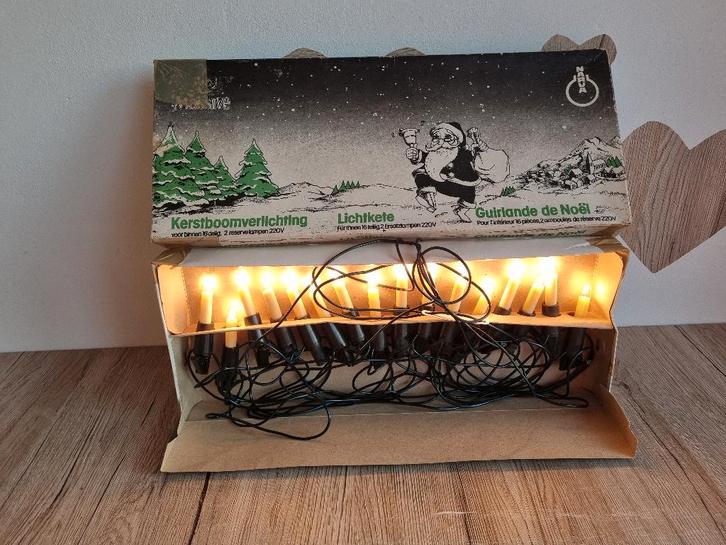 Mooie Vintage Kerstboom Verlichting van Massive 16 Lampjes, Diversen, Kerst, Gebruikt, Ophalen of Verzenden