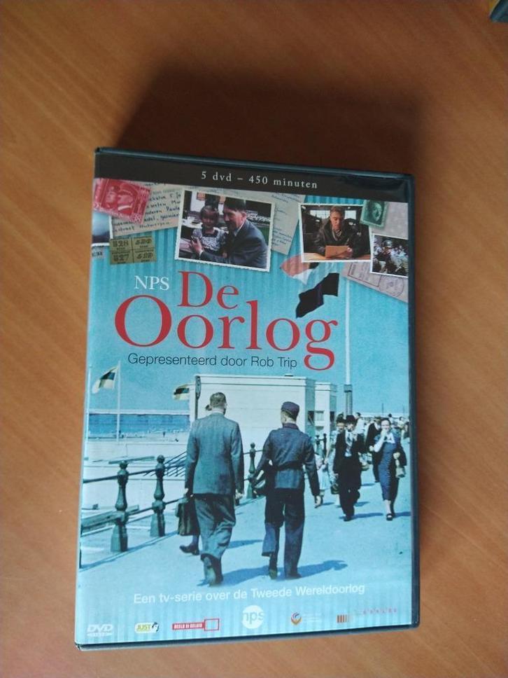 5-DVD De oorlog. Een tv-serie over de Tweede Wereldoorlog, Cd's en Dvd's, Dvd's | Documentaire en Educatief, Zo goed als nieuw