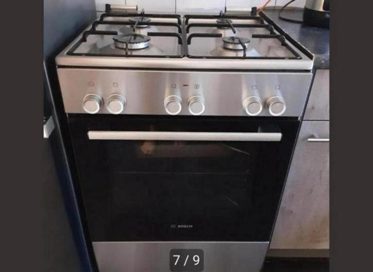 Bosch vrijstaand gasfornuis - Goed onderhouden!, Witgoed en Apparatuur, Fornuizen, Gebruikt, Vrijstaand, Gas, 4 kookzones, Ophalen