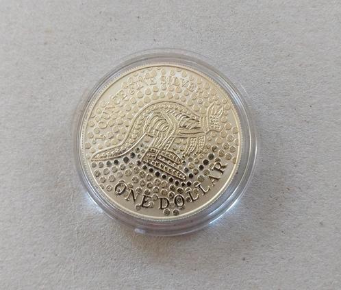 1 oz Zilver Kangaroo munt (RAM) van 2001 uit Australië, Postzegels en Munten, Edelmetalen en Baren, Zilver, Ophalen of Verzenden