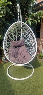 Hangstoel egg, Tuin en Terras, Ophalen, Gebruikt, Metaal