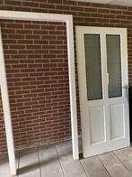 Nette hardhouten deur met kozijn, Doe-het-zelf en Verbouw, Ophalen, Zo goed als nieuw, Binnendeur, 200 tot 215 cm
