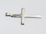 Kruisje witgoud 14 kt, Met hanger, Wit, Ophalen of Verzenden, Zo goed als nieuw
