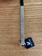 Armband van Swarovski met 4 rijen steentjes, Sieraden, Tassen en Uiterlijk, Armbanden, Zwart, Nieuw, Leer, Ophalen of Verzenden