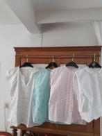 4 oude bloesjes  Batist/ katoen Broderie, Ophalen of Verzenden, Zo goed als nieuw