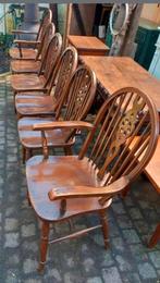 6 antieke engelse windsor stoelen,2 met armleuning I.z.g.s., Antiek en Kunst, Ophalen