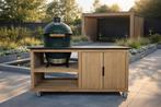 Eiken buitenkeuken egg kamado bbq tafel buitenkeuken eiken, Ophalen of Verzenden