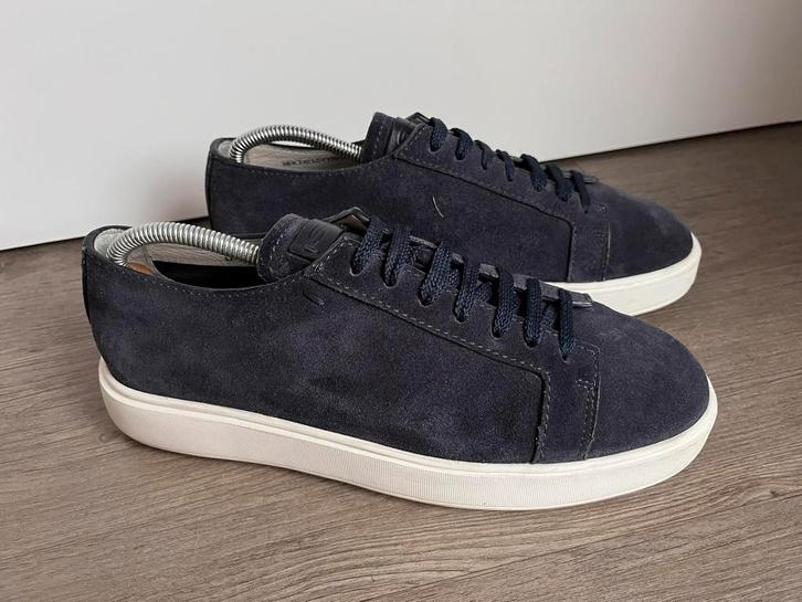 Santoni sneakers maat 7 / 41 weinig gedragen, Kleding | Heren, Schoenen, Zo goed als nieuw, Sneakers of Gympen, Blauw, Ophalen of Verzenden