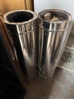 Dubbelwandige Kachelpijp RVS 250, Doe-het-zelf en Verbouw, Buizen en Afvoer, Ophalen, Gebruikt, Rvs, Minder dan 2 meter