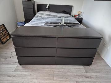 Malm ladekast ikea zwart/bruin - afbeelding 5