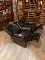 2 x Chesterfield Relaxfauteuils . (2 zits bank apart ), Ophalen, Leer, Ranch cowboy rodeo, Info@chesterfieldjumkie.nl