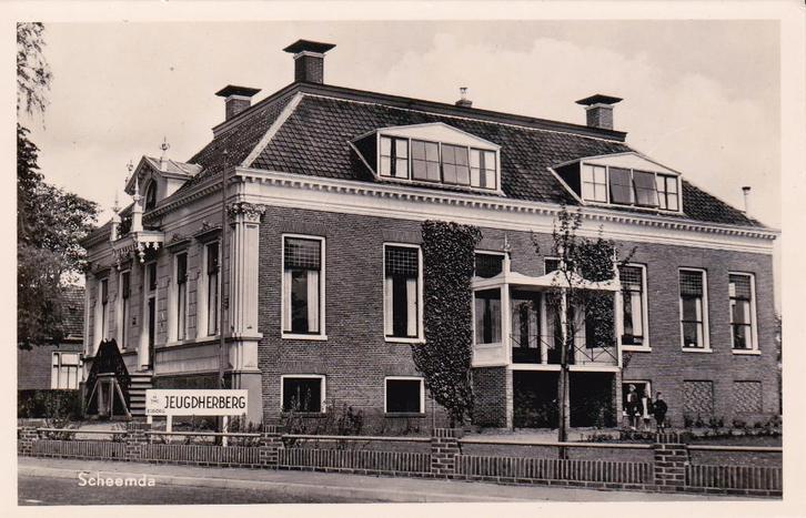 04030 Scheemda - Jeugdherberg - 1955, Verzamelen, Ansichtkaarten | Nederland, Ongelopen, Groningen, 1940 tot 1960, Verzenden