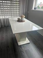 Uitschuifbare hoogglans eettafel, Huis en Inrichting, Tafels | Eettafels, Gebruikt, Vijf personen of meer, 150 tot 200 cm, Modern