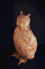 Uil sculptuur karton, Antiek en Kunst, Kunst | Beelden en Houtsnijwerken, Ophalen