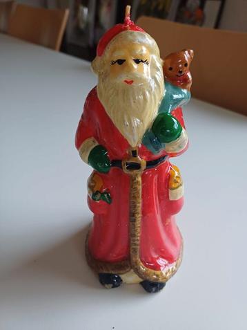 Oude kerst kaars kerstman beschikbaar voor biedingen