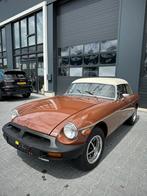 MG B Cabrio Hardtop, Softop 1979, B, Leder, Bruin, Handgeschakeld