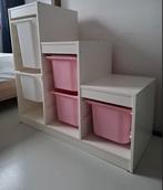 IKEA TROFAST opbergkast met bakken – wit/ rose, Ophalen, Gebruikt, 50 tot 100 cm, Minder dan 100 cm