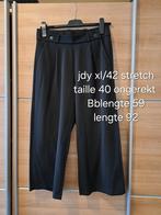 JDY Broek zwart stretch maat xl/42, Kleding | Dames, Broeken en Pantalons, JDY, Ophalen of Verzenden, Zo goed als nieuw, Driekwart