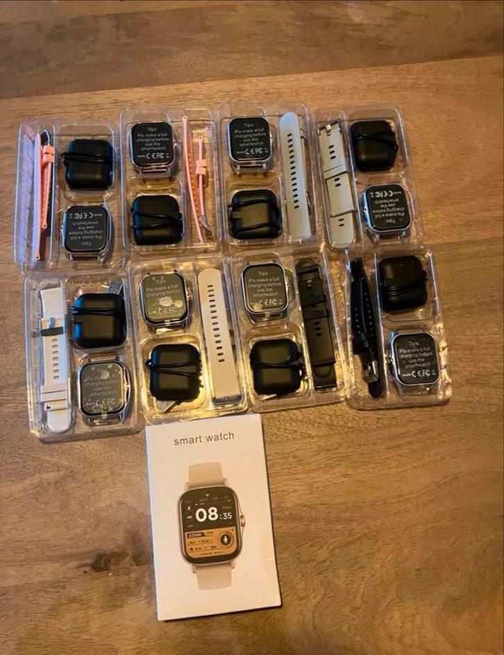 Smartwatch - veel fucties, Sieraden, Tassen en Uiterlijk, Smartwatches, Zo goed als nieuw, Android, Roze, Afstand, Waterdicht