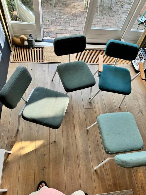 4 Ode Chair stoelen Studio Henk, Huis en Inrichting, Stoelen, Gebruikt, Vier, Metaal, Stof, Overige kleuren, Ophalen