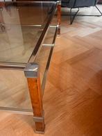 Salontafel Pierre Vandel Paris Regency jaren 70/80, Ophalen, 100 tot 150 cm, 50 tot 100 cm, Glas