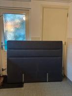 Mooie antraciet bed achterwand 160cm, Ophalen, Tweepersoons, Zo goed als nieuw, Grijs