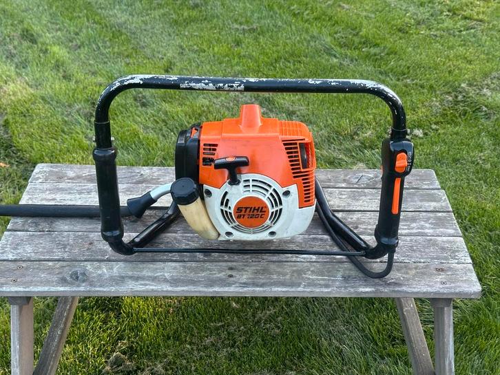 Stihl BT120 Grondboor - Krachtig en Betrouwbaar, Tuin en Terras, Hand-tuingereedschap, Gebruikt, Ophalen of Verzenden