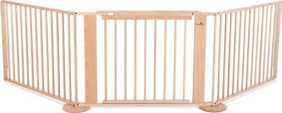 Krabbelhit beukenhouten hekwerk speelhoek, Ophalen, 100 tot 115 cm, Zo goed als nieuw, Klemhekje