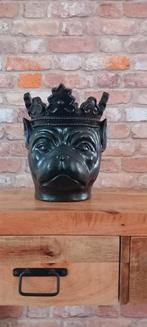 Zwarte Franse Bulldog Bloempot🌹SALE VERKOOP🌹NIEUW🌹, Ophalen of Verzenden, Nieuw, Dier