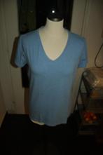 Shirt mt L (C&A)m.k.m.gemeleerd blauw-wit (1)NIEUW, Blauw, Maat 42/44 (L), Nieuw, Ophalen of Verzenden