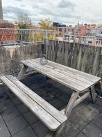 Leuke picknickbank, Tuin en Terras, Ophalen, Zo goed als nieuw, Inklapbaar, Rechthoekig