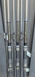 3 x Shimano TX 2, 10ft & 2.75 lb, nette staat!, Watersport en Boten, Hengelsport | Karpervissen, Ophalen, Zo goed als nieuw, Werphengel