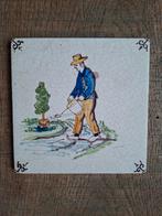 Oude tegel ,vintage tegel, Ophalen of Verzenden