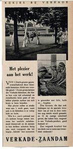 Met plezier aan het werk ! VERKADE ZAANDAM 1941, Verzenden, Zo goed als nieuw, Overige typen