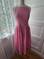 Nieuw roze wit vichy geruite jurk open rug met kruisbandjes, Maat 38/40 (M), Nieuw, Ophalen of Verzenden, Roze