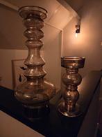 Kandelaars, Overige materialen, Ophalen of Verzenden, Zo goed als nieuw, Bruin
