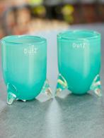 Prachtige jade, turquoise DutZ windlichten - vaasjes - nieuw, Overige kleuren, Nieuw, Ophalen of Verzenden, Glas