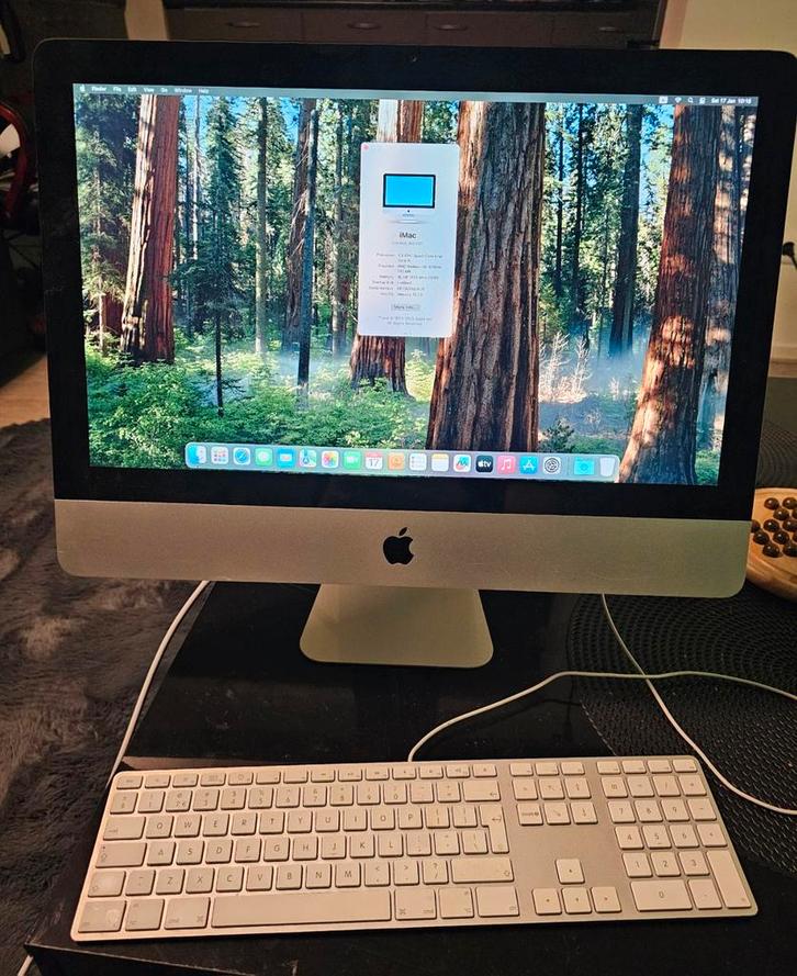iMac (21,5-inch, Mid 2011)- Draait de nieuwste macOS Sequoia, Computers en Software, Apple Desktops, Gebruikt, iMac, HDD en SSD